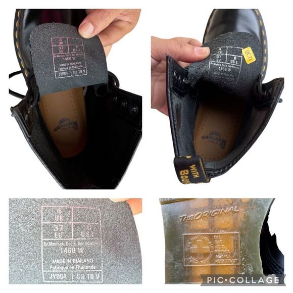 Dr. Martens The Original 1460 Boots Lace Up Air Cushion Sole Resistant Size 6L - Picture 7 of 10